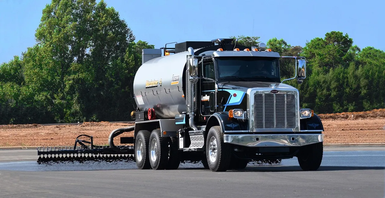 truck, vehicle, road, street, construction, engine