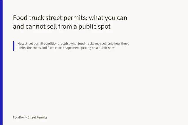 Food truck street permits: what you can and cannot sell from a public spot. Food truck street permits: what you can and cannot sell from a public spot