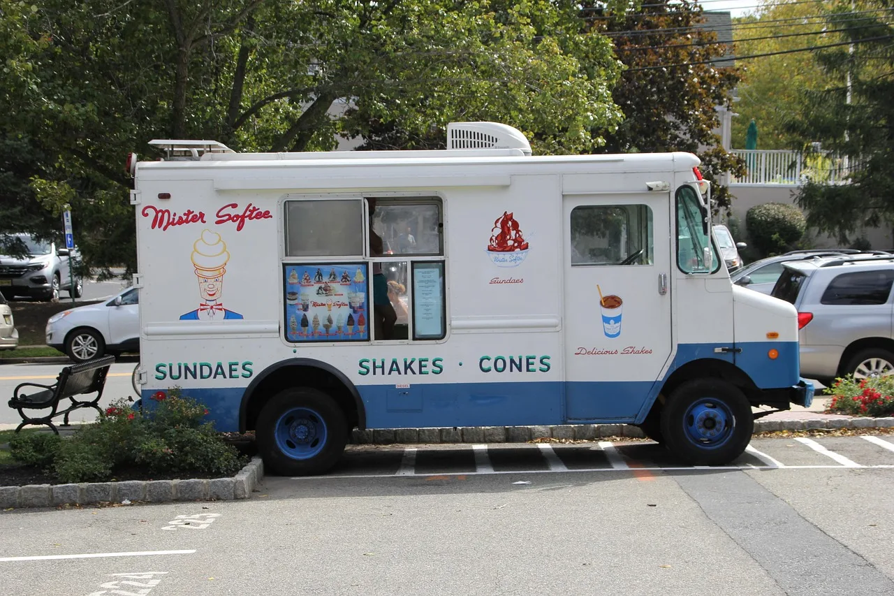 food truck, ice-cream, dessert, van, food truck, food truck, food truck, food truck, food truck. Food truck local SEO: a quarterly checklist