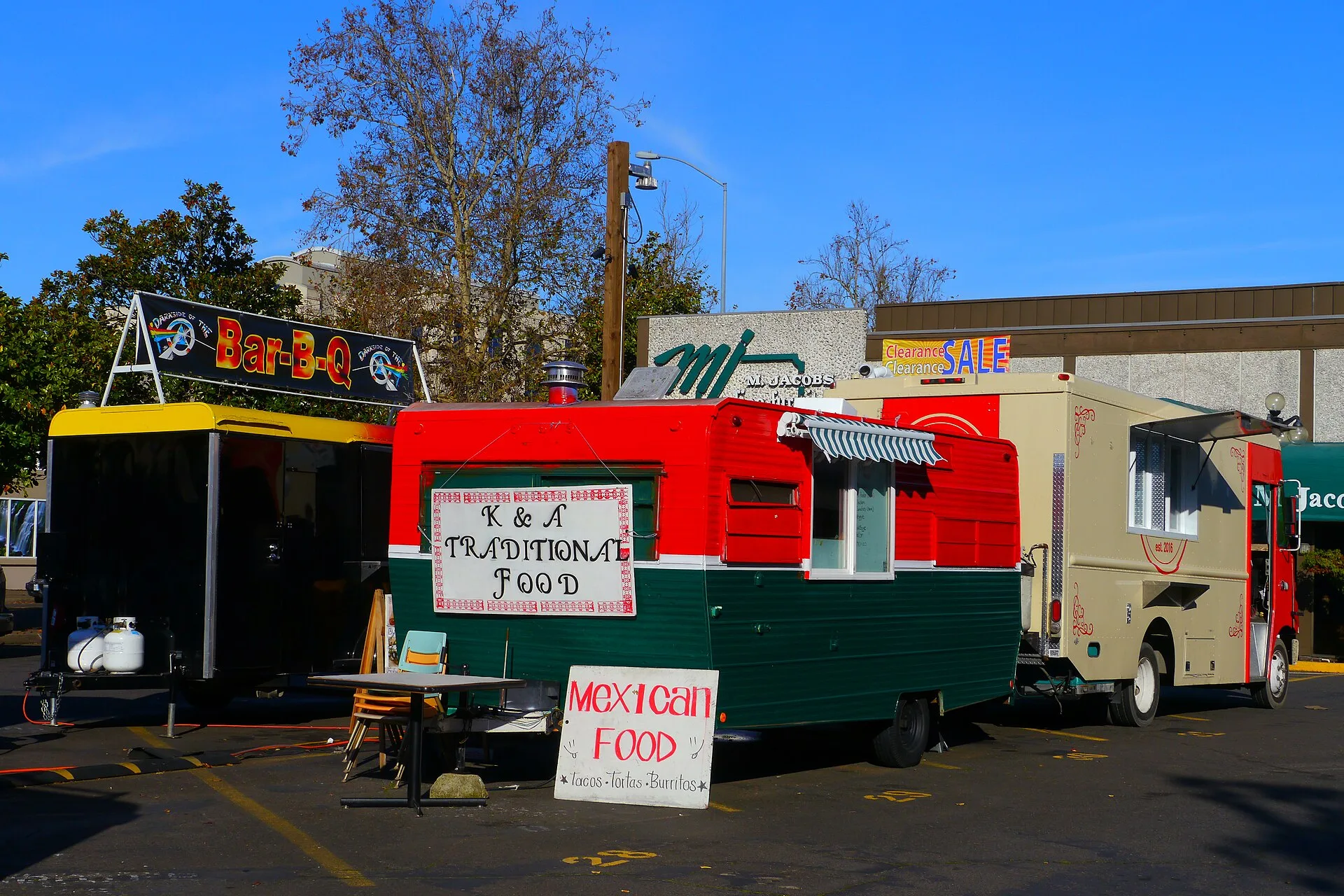 These food carts are parked in M. Jacobs Fine Furniture parking lot at 725 Olive Street in Eugene, Oregon. Food truck site selection: five gates to screen a pitch